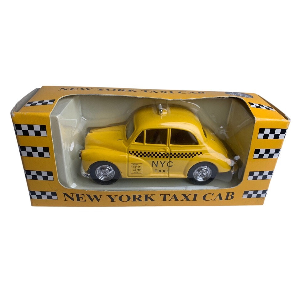 City Merchandise 1965 New York Taxi Cab Die Cast Metal Yellow Retro